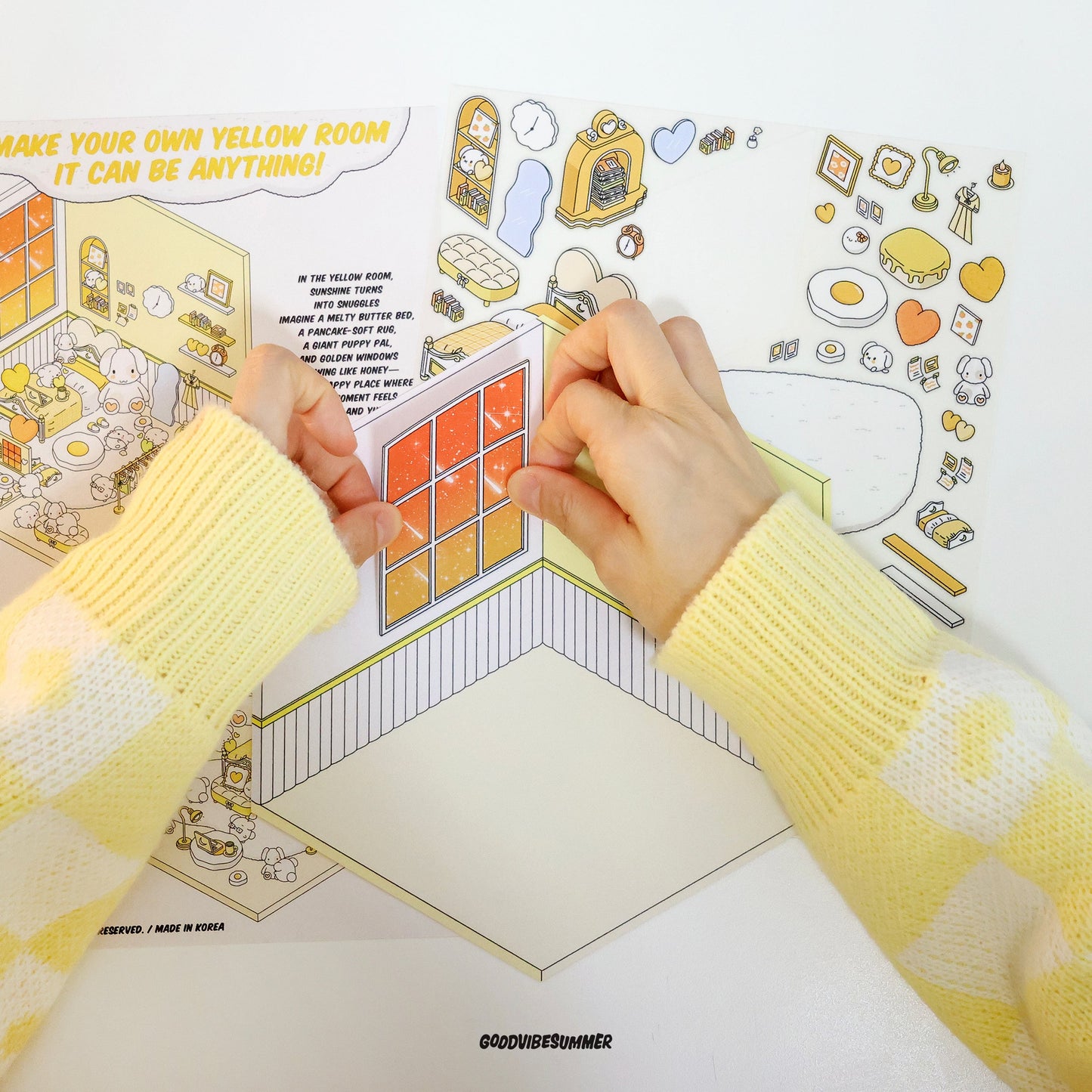 Yellow Bunny Bedroom 3x Size