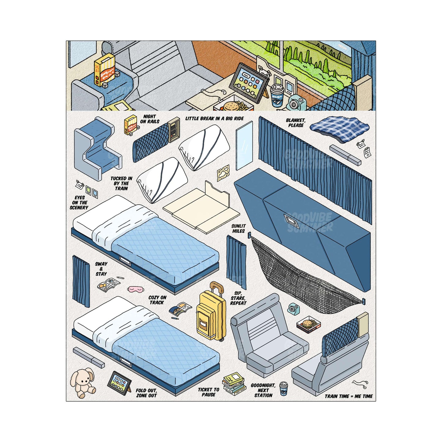 Official Amtrak Deco Pack