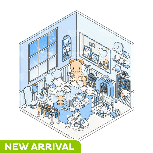 Blue Bear Bedroom