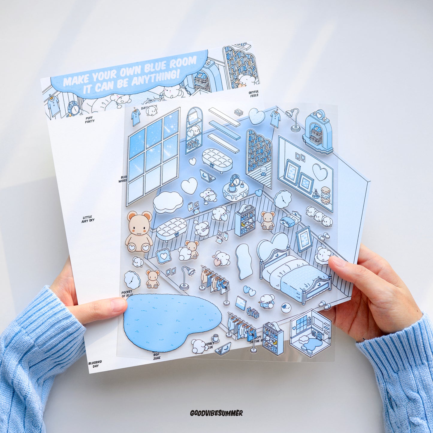 ブルーベアベッドルーム 3xサイズ