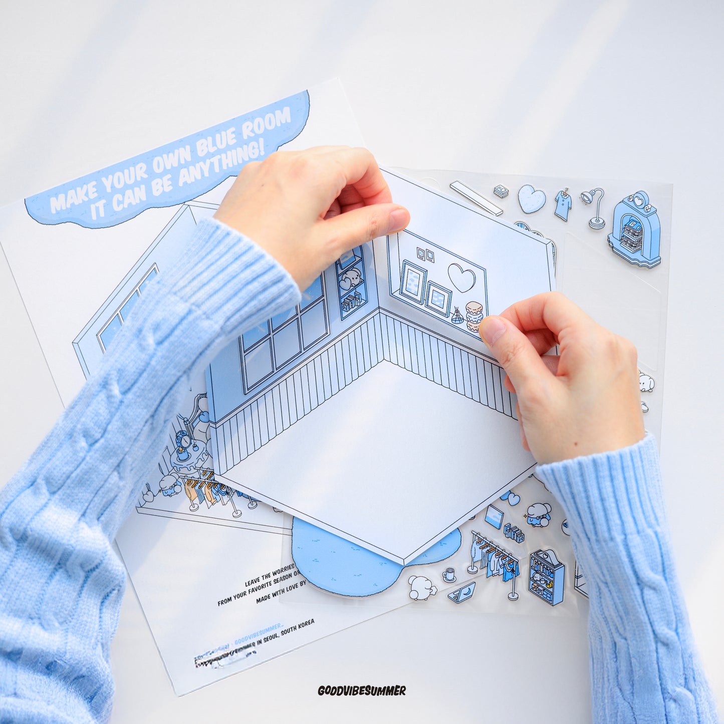 ブルーベアベッドルーム 3xサイズ