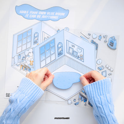 ブルーベアベッドルーム 3xサイズ