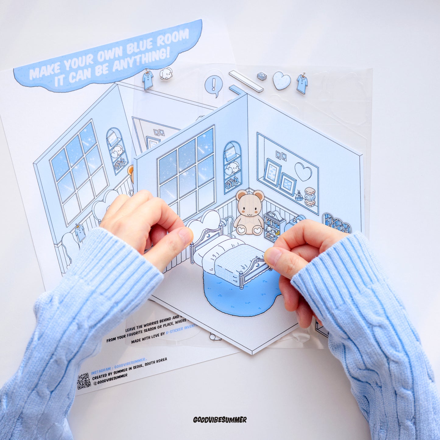 ブルーベアベッドルーム 3xサイズ