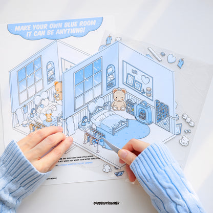 ブルーベアベッドルーム 3xサイズ