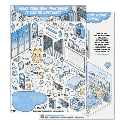 Blue Bear Bedroom 3x Size